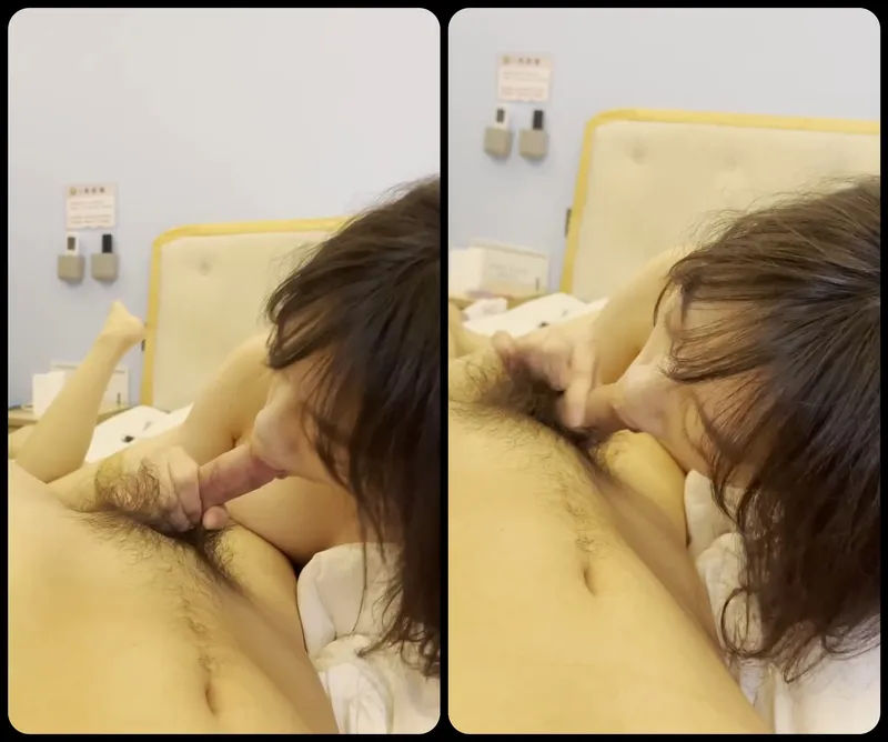 Ghệ ngoan liếm láp của quý bự của anh